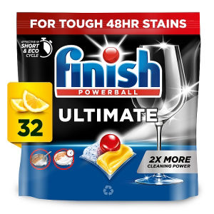 Finish Ultimate All In One 32 Dishwasher Tablets Lemon 412.8g