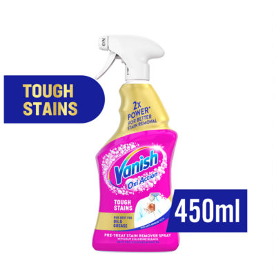 Vanish Gold Oxi Action Fabric Stain Remover Pre-Wash Spray 450ml