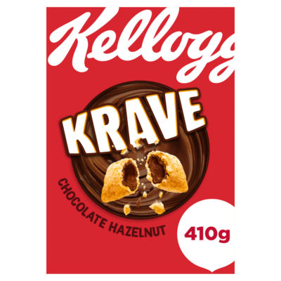 Kelloggs Krave Chocolate Hazlenut Flavour Cereal 410g
