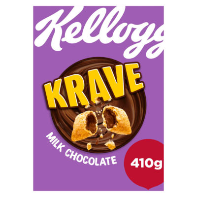 Kelloggs Krave Milk Chocolate Cereal 410G