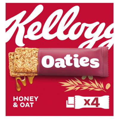 Kelloggs Oaties Honey & Oat snack bar 4x40g