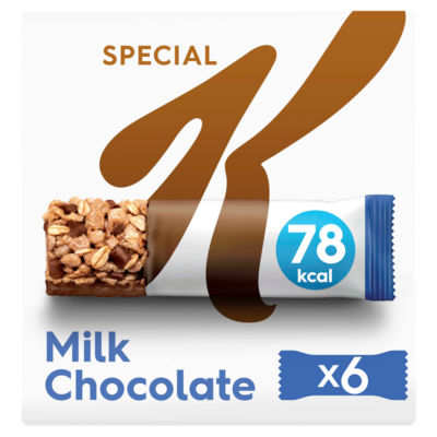 Kelloggs Milk Chocolate Snack Bars 6 x 20g