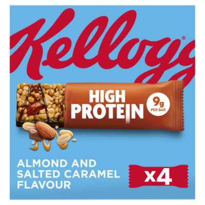Kelloggs High Protein Almond & Salted Caramel Flavour 4x35g