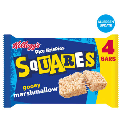 Kellogg's Rice Krispies Squares Marshmallow Snack Bars 4 X 28G
