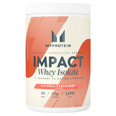 Myprotein Impact Whey Isolate Powder Natural Strawberry Flavour 480g