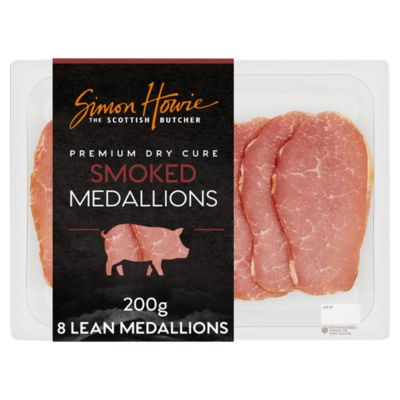 Simon Howie 8 Dry Cure Smoked Bacon Medallions 200G