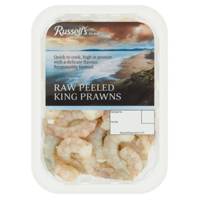 Russells Raw Peeled King Prawns