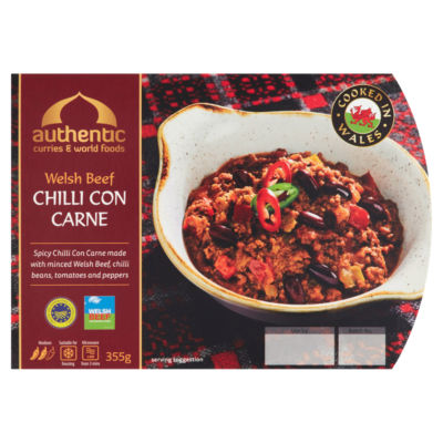 Authentic Curries & World Foods Welsh Beef Chilli Con Carne 355g