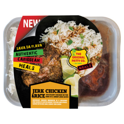 The Original Patty Co . Jerk Chicken & Rice Meals 380g