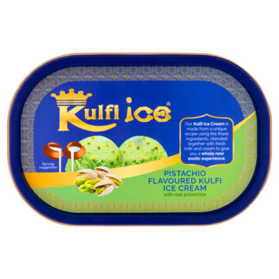 Kulfi Ice Pistachio Tub 1L - Image 2