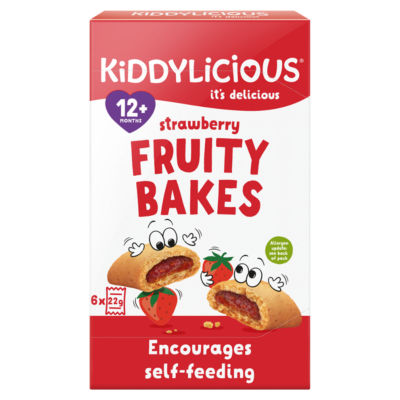 Kiddylicious Strawberry Bakes 6 X 22G