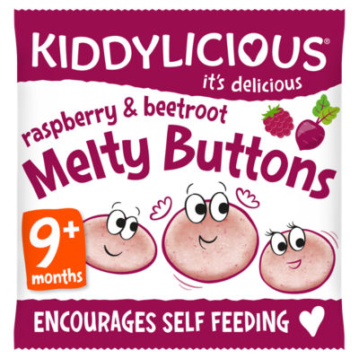 Kiddylicious Buttons Raspberry & Beetroot 6G