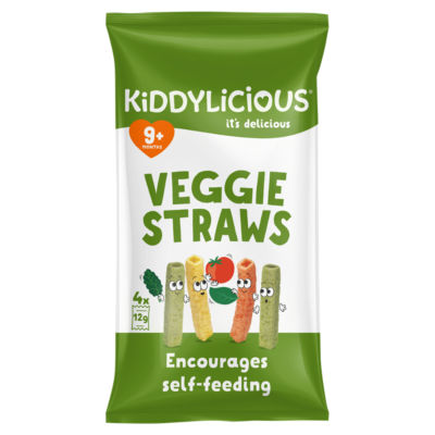 Kiddylicious Veggie Straws Multipack 4X12g