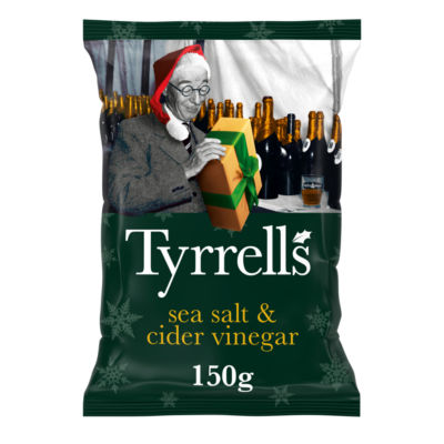 Tyrrells Sea Salt & Cider Vinegar Sharing Crisps 150G