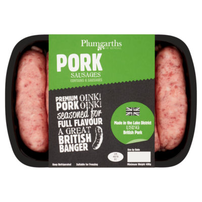 Plumgarths of Kendal Pork Sausages 400g