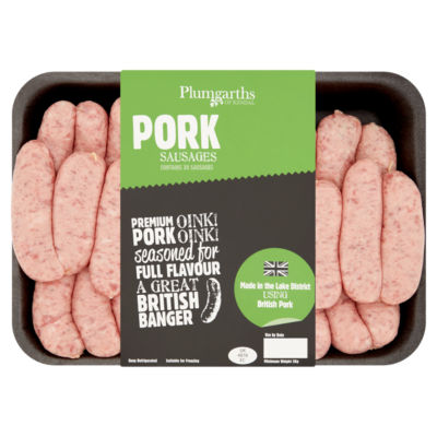 Plumgarths of Kendal Pork Sausages 2kg