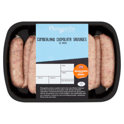 Plumgarths of Kendal Cumberland Chipolata Sausages 375g