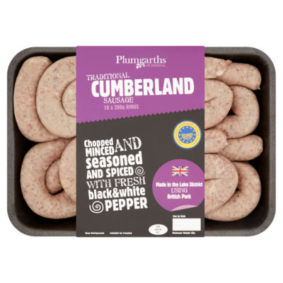 Plumgarths of Kendal Traditional Cumberland Sausage 10 x 200g (2kg)
