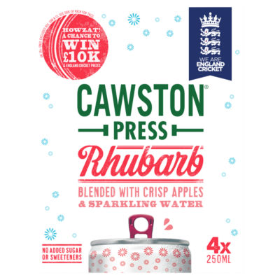 Cawston Press Rhubarb 4 x 250ml