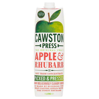 Cawston Press Apple & Rhubarb Juice 1Ltr