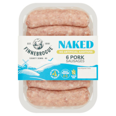 Better Naked Naked 6 Pork Sausages 400G