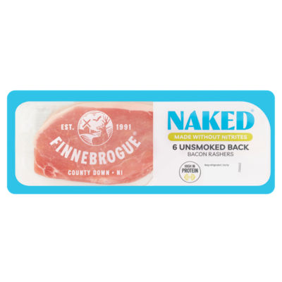 Finnebrogue Artisan Finne Brogue 6 Naked Unsmoked Back Bacon 200G