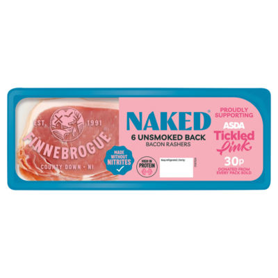 Finnebrogue Artisan Naked 6 Unsmoked Back Bacon Rashers 200g