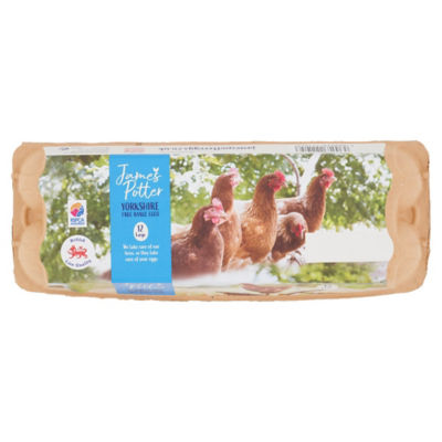 James Potter Yorkshire Large Free Range Eggs X12