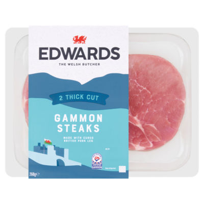 Edwards Of Conwy 2 Gammon Steaks 260G