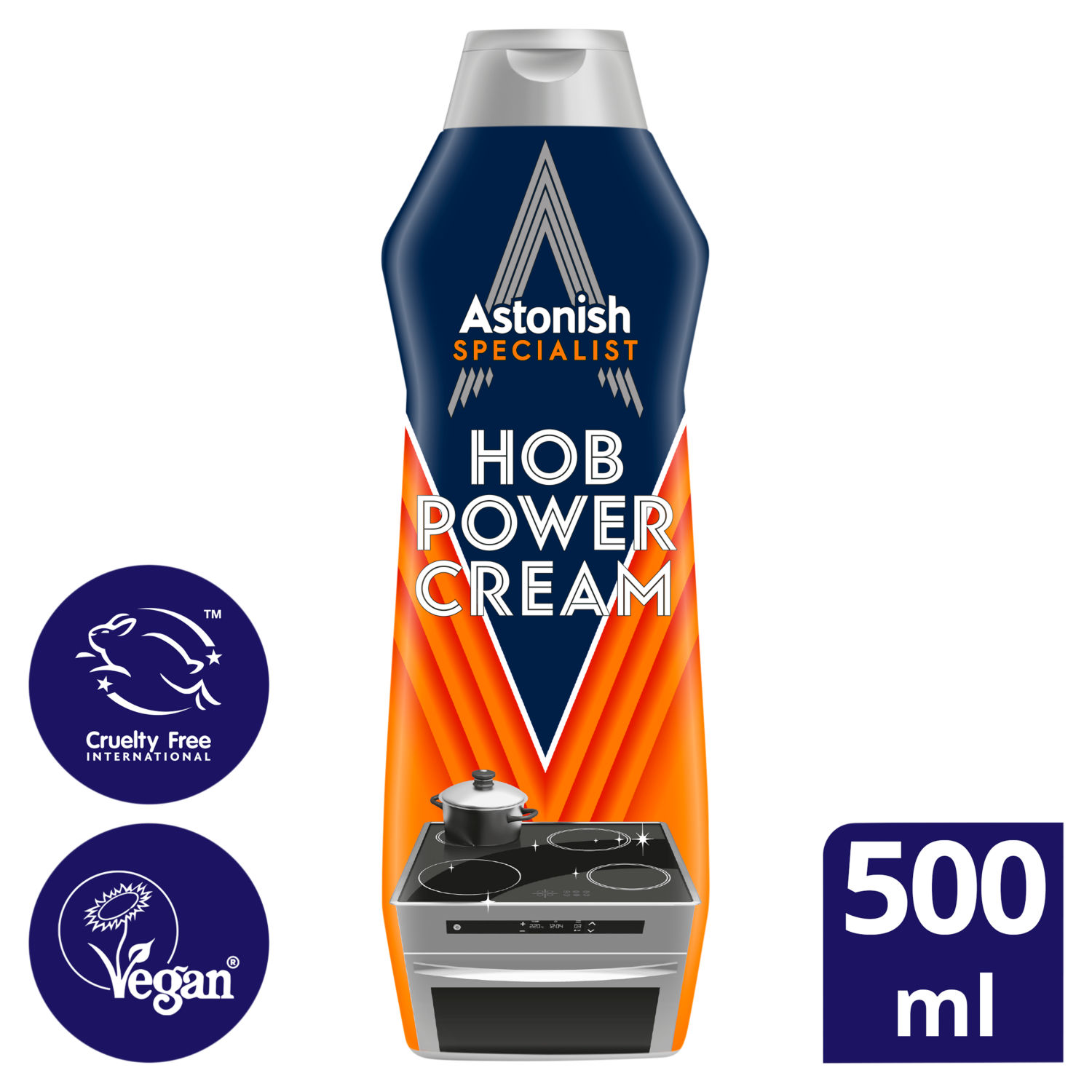 Astonish Specialist Hob Power Cream Hob Cleaner 500ml