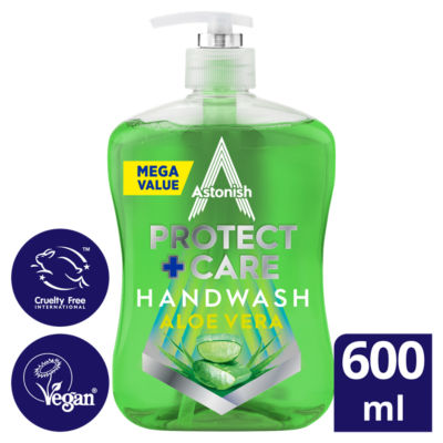 Astonish Protect + Care Anti-Bacterial Handwash Aloe Vera 600Ml - Image 13