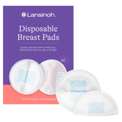 Lansinoh Disposable Breast Pads - 60 Pack - Breastfeeding Essentials