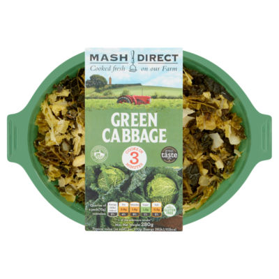 Mash Direct Green Cabbage 280G