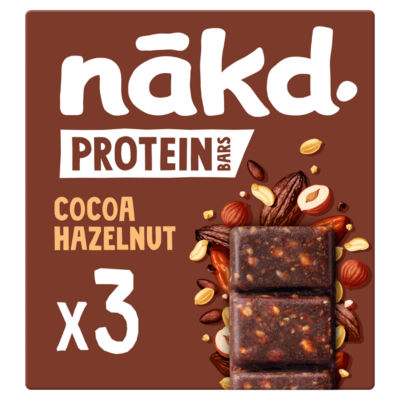 NAKD Protein Bars - Cocoa Hazelnut 3 x 45g