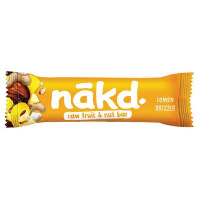 NAKD nākd. Lemon Drizzle Raw Fruit & Nut Bar 35g