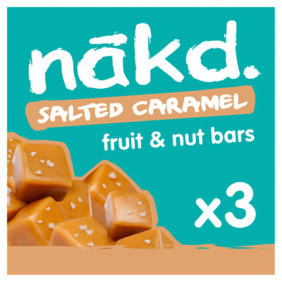 NAKD . Salted Caramel Fruit & Nut Bars 3 x 35g