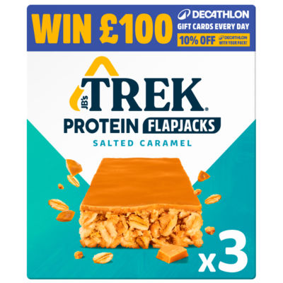 Trek Protein Flapjacks Salted Caramel 3 x 40g