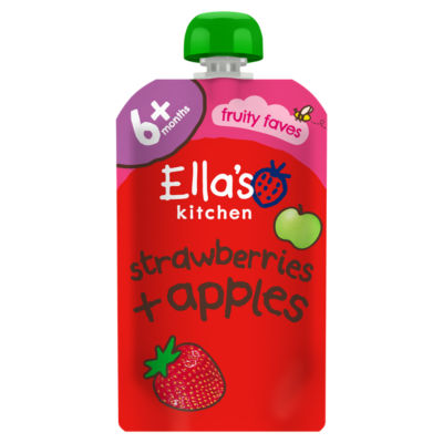 Ellas Kitchen Stage 1 Strawberries & Apples 120g - 7 Pack - Image 4