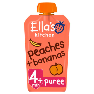 Ella's Kitchen Peaches Plus Banana Stage 1 X 120G
