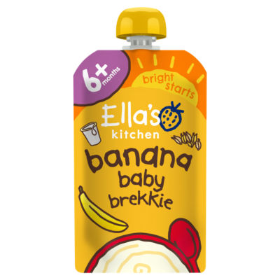 Ella's Kitchen Banana Baby Brekkie With Apple 6+ Months 100G
