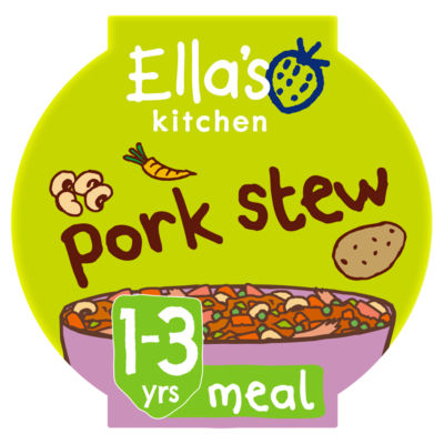 Ella's Kitchen Organic Pork Stew and Beans Toddler Tray Meal 12+ Months