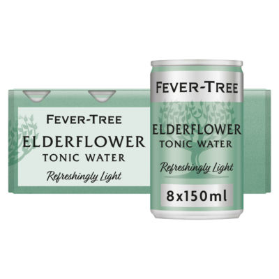 Fever-Tree Light Elderflower Tonic Cans 8X150ml