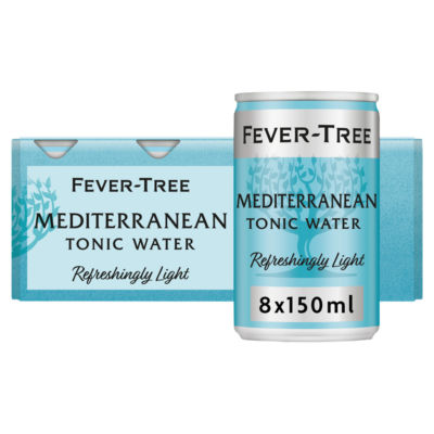 Fever-Tree Light Mediterranean Tonic Water Cans 8X150ml