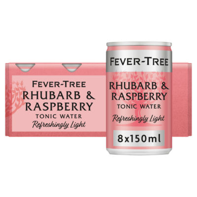 Fever-Tree Rhubarb & Raspberry Tonic Water 8X150ml