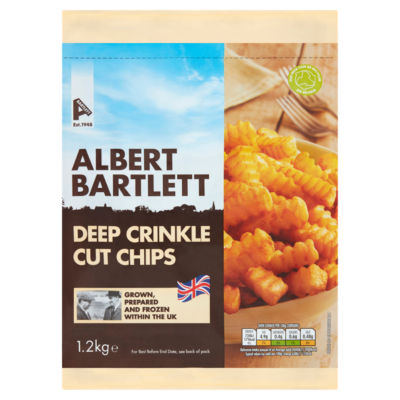 Albert Bartlett Deep Crinkle Cut Chips 1.2kg