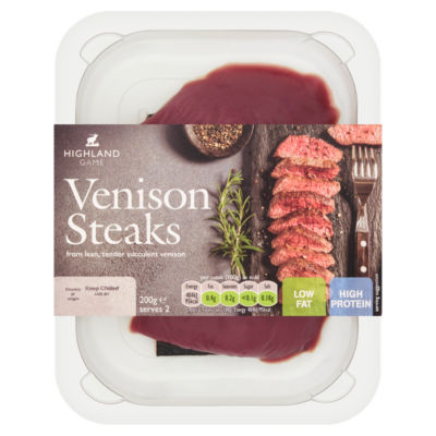Highland Game Venison Steaks 200g