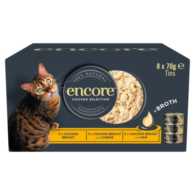 Encore Cat Tin Saver Pack 48 x 70g - Chicken Selection Multipack