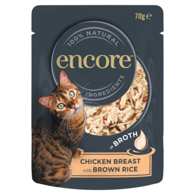 Encore Chicken Breast with Brown Rice in Broth 70g