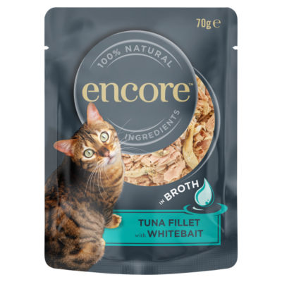 Encore Cat Food Tuna & Whitebait Pouch 70G