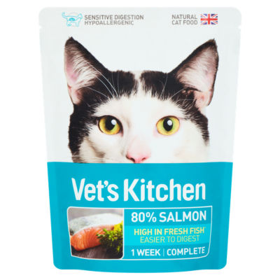 Vet's Kitchen 80% Salmon Natural Cat Food 385g